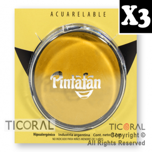 MAQUILLAJE ARTISTICO PINTAFAN AMARILLO 9.2GR 6-01 x 3